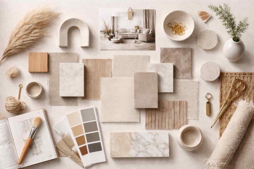 Ejemplo de moodboard para interiorismo